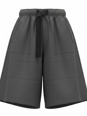 Public Record Big Boy 12 Large Gray Shorts Elastic Waist W/ Adjustable Belt